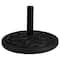 40lb. Black Flat Round Resin Base Stand for Patio Umbrella